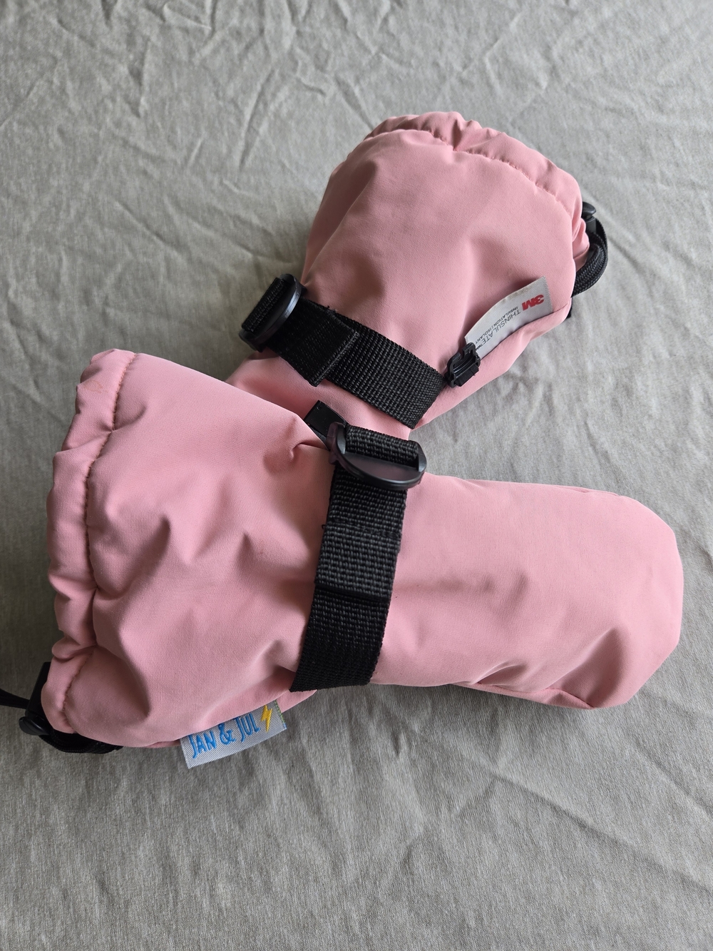 Jan & Jul Kids Toasty-Dry Waterproof Winter Snow Mittens - Dusty Pink ❄️
